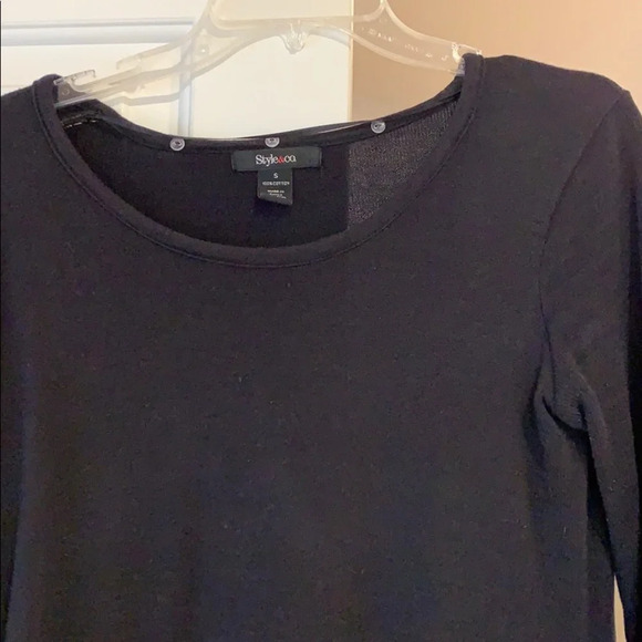 Bundle of 2 long Sweaters size Small Black Red - Picture 4 of 5